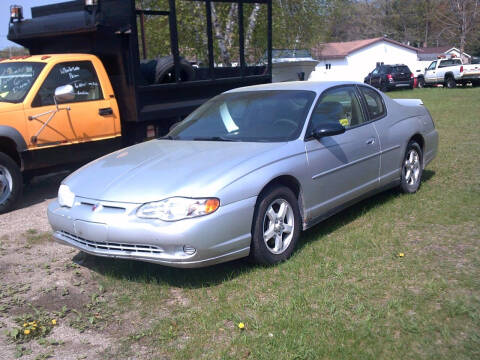 2003 Chevrolet Monte Carlo for sale at LAKESIDE MOTORS LLC in Houghton Lake MI