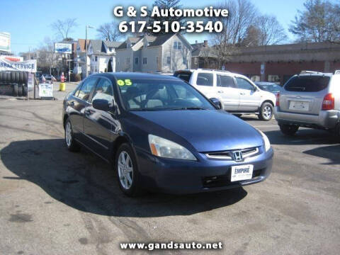 2005 Honda Accord for sale at G & S Auto Service in Roslindale MA