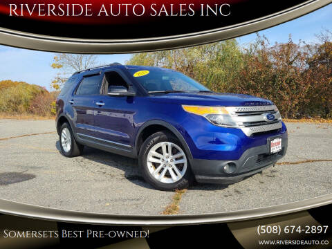 2013 Ford Explorer for sale at RIVERSIDE AUTO SALES INC in Somerset MA