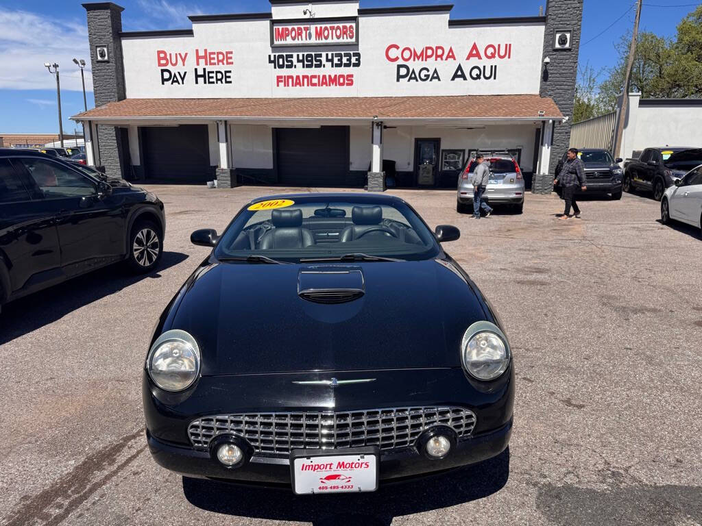 Black 2002 Ford Thunderbird Deluxe Convertible Deluxe 2dr Convertible 2