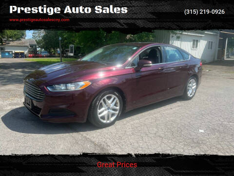 2013 Ford Fusion for sale at Prestige Auto Sales in Yorkville NY