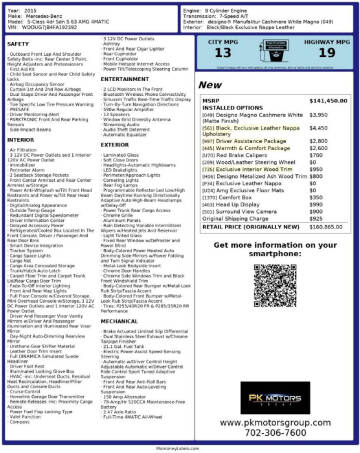 2015 Mercedes-Benz S-Class S 63 AMG