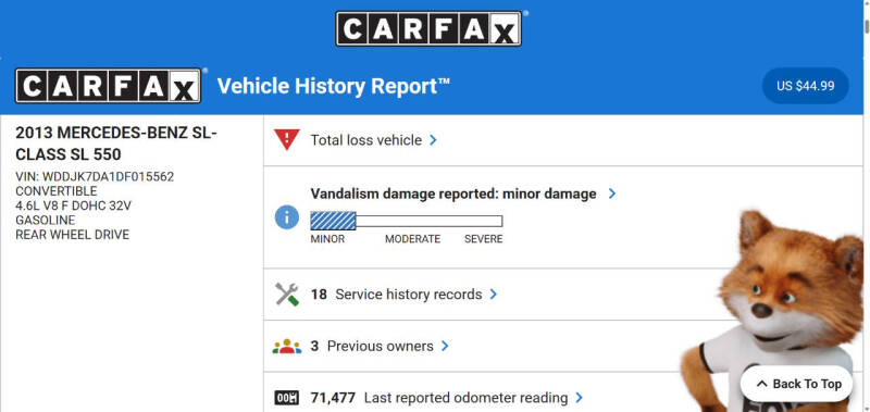 2013 Mercedes-Benz SL-Class SL 550