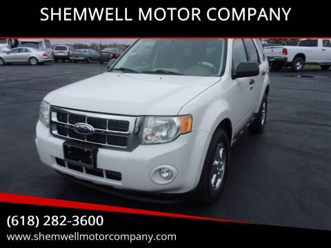 2010 Ford Escape for sale at SHEMWELL MOTOR COMPANY in Red Bud IL