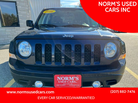 2016 Jeep Patriot for sale at NORM'S USED CARS INC in Wiscasset ME