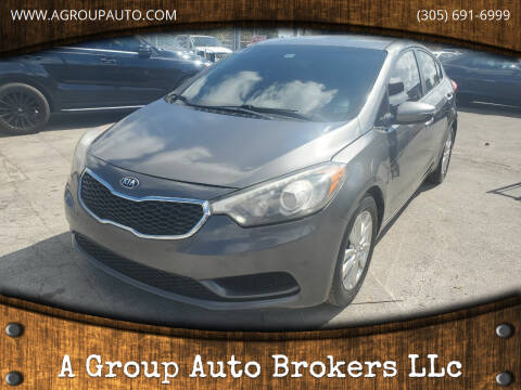 2014 Kia Forte for sale at A Group Auto Brokers LLc in Opa-Locka FL