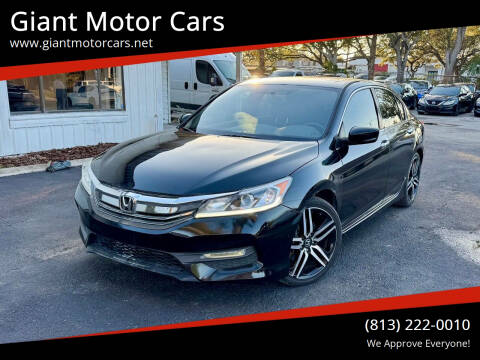 2017 Honda Accord for sale at Giant Motor Cars in Tampa FL