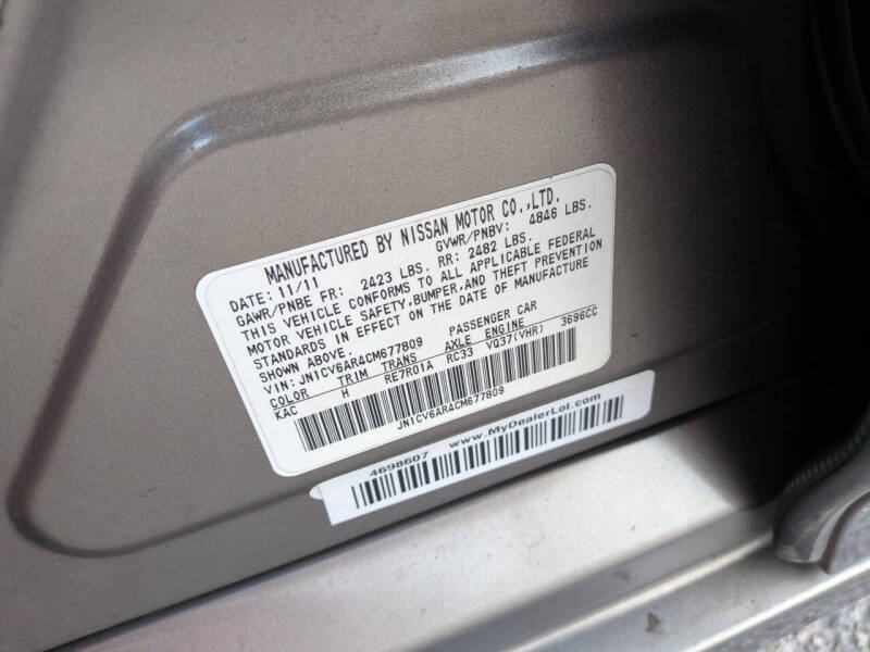 2012 Infiniti G37 Sedan