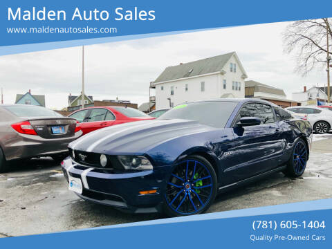 2012 Ford Mustang for sale at Malden Auto Sales in Malden MA