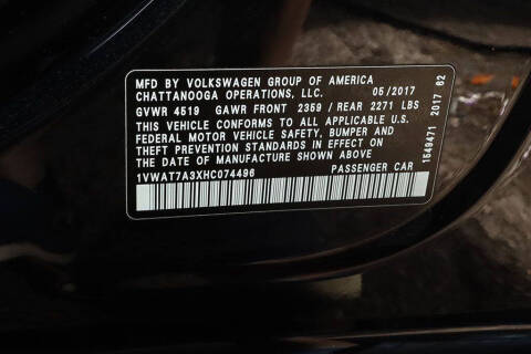 2017 Volkswagen Passat 1.8T S