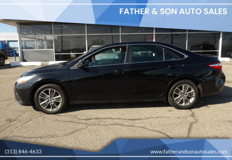 2016 Toyota Camry for sale at Father & Son Auto Sales in Dearborn MI