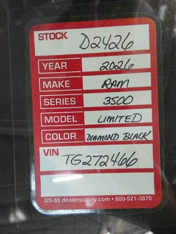 2026 RAM 3500