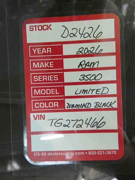 2026 RAM 3500