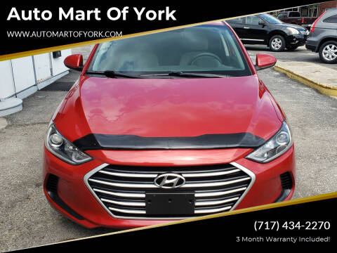 2018 Hyundai Elantra for sale at Auto Mart Of York in York PA