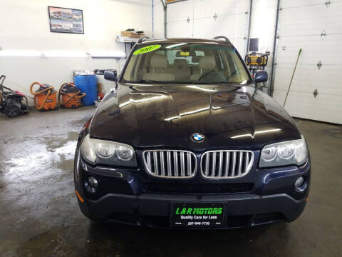 2007 BMW X3 for sale at L & R Motors in Greene ME
