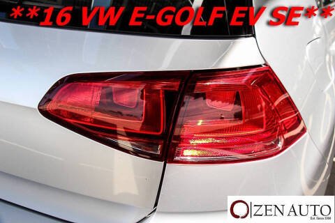 2016 Volkswagen e-Golf SE