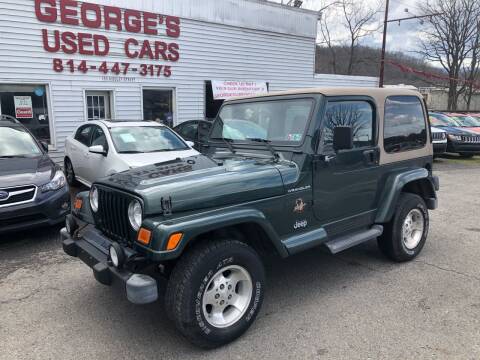 2002 Jeep Wrangler for sale at George's Used Cars Inc in Orbisonia PA