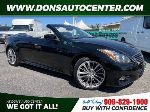 2011 Infiniti G37 Convertible for sale at Dons Auto Center in Fontana CA