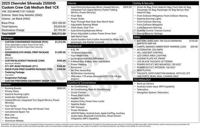 2025 Chevrolet Silverado 2500HD