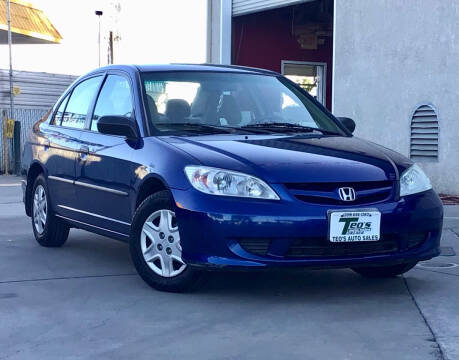 2005 Honda Civic for sale at Teo's Auto Sales in Turlock CA