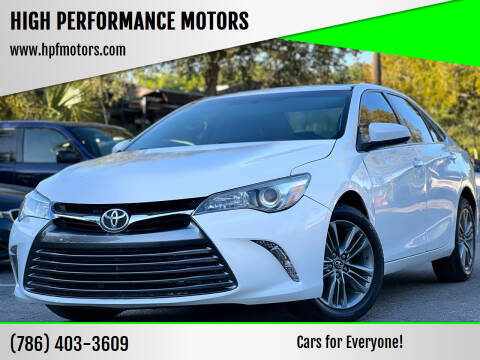 2017 Toyota Camry for sale at HIGH PERFORMANCE MOTORS in Hollywood FL