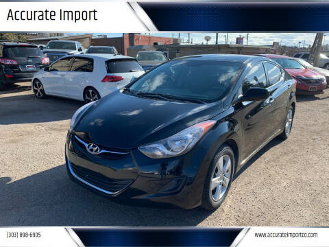 2013 Hyundai Elantra for sale at Accurate Import in Englewood CO