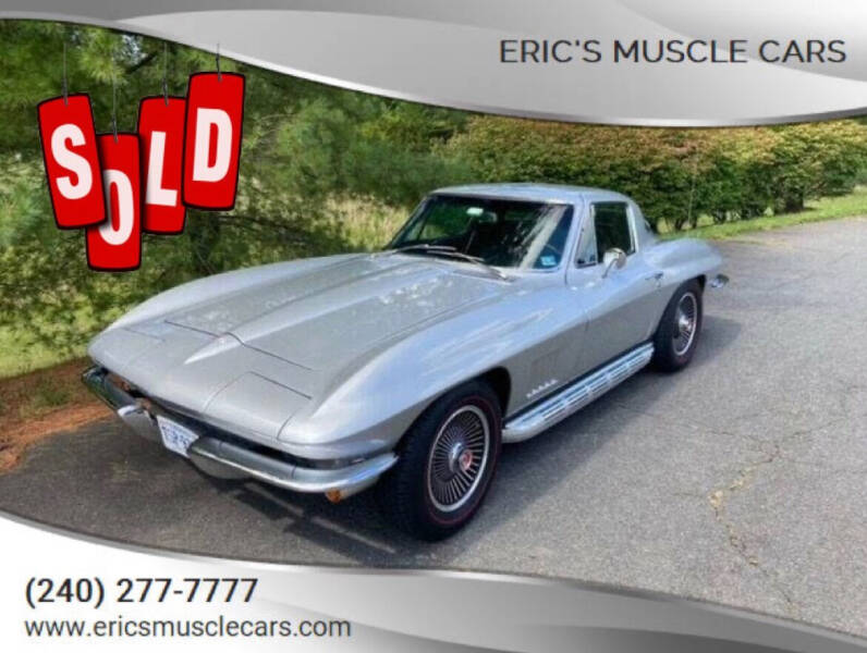 1967 Chevrolet Corvette for sale at Eric's Muscle Cars in Clarksburg MD