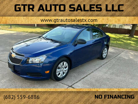 2012 Chevrolet Cruze for sale at GTR Auto Sales LLC in Haltom City TX