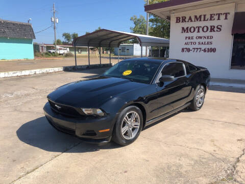 2012 Ford Mustang for sale at BRAMLETT MOTORS in Hope AR