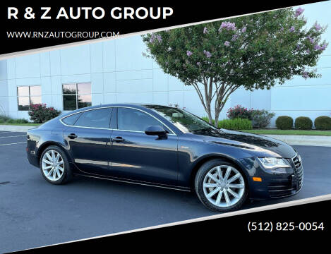 2012 Audi A7 for sale at R & Z AUTO GROUP in Austin TX