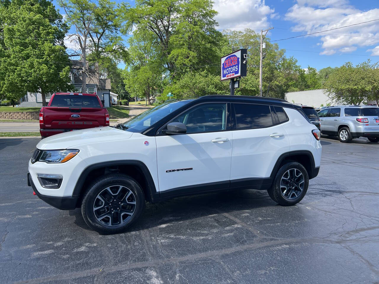 White 2019 Jeep Compass Trailhawk 4x4 Trailhawk 4dr SUV 2