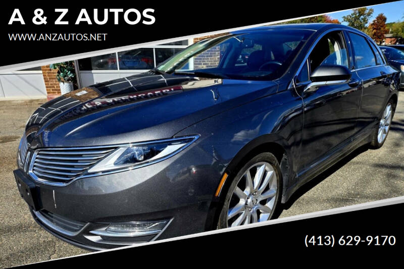 2016 Lincoln MKZ for sale at A & Z AUTOS in Westfield MA