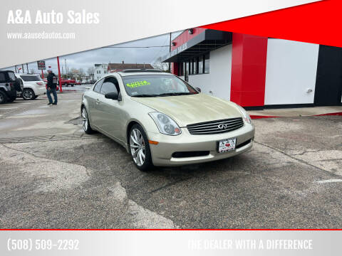 2004 Infiniti G35 for sale at A&A Auto Sales in Fairhaven MA