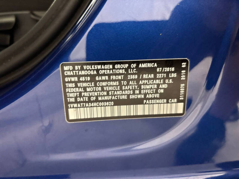 2017 Volkswagen Passat 1.8T S