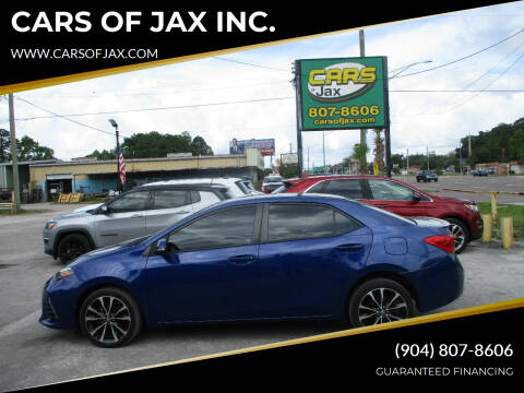 2017 Toyota Corolla for sale at CARS OF JAX INC. in Jacksonville FL