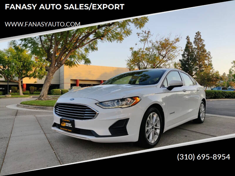 2019 Ford Fusion Hybrid for sale at FANASY AUTO SALES/EXPORT in Yorba Linda CA