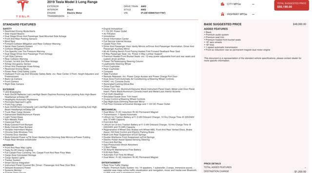 2019 Tesla Model 3 Performance