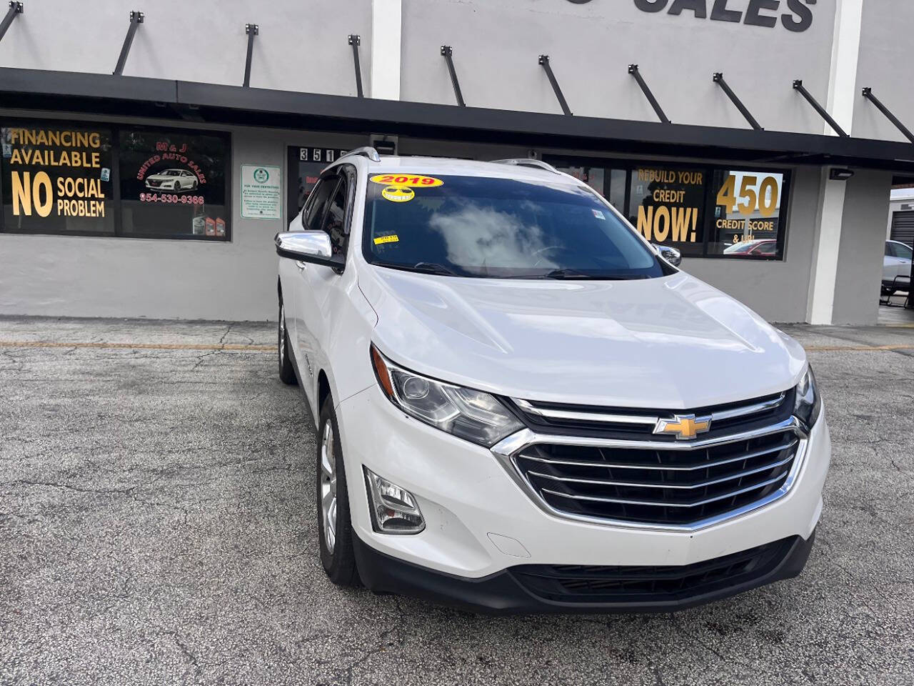 2019 Chevrolet Equinox for sale at M & J UNITED AUTO SALES in LAUDERDALE LAKES, FL