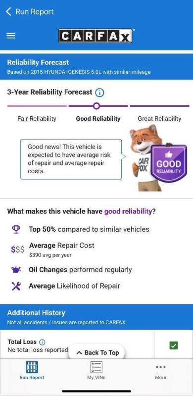 2015 Hyundai Genesis 5.0L