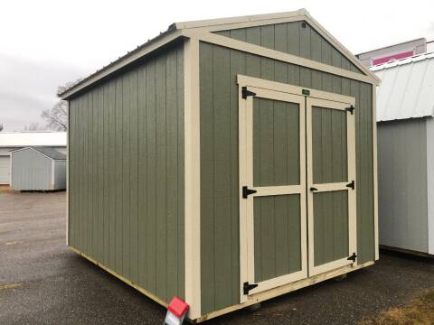 2021 premier 10x16 utility shed for sale at Triple R Sales in Lake City MN