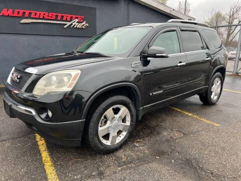 2008 GMC Acadia for sale at Motor State Auto Sales in Battle Creek MI