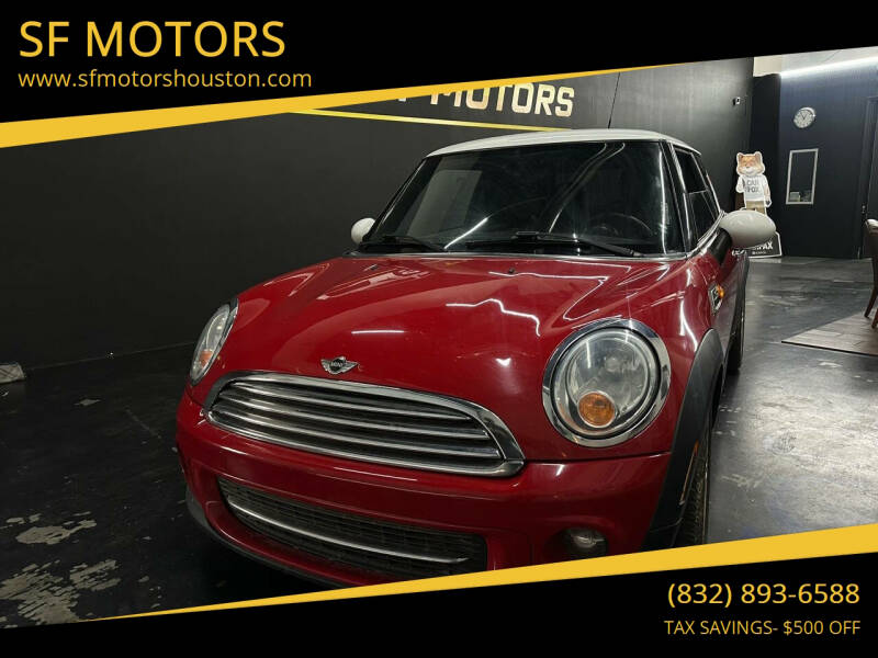 2013 MINI Hardtop for sale at SF MOTORS in Houston TX