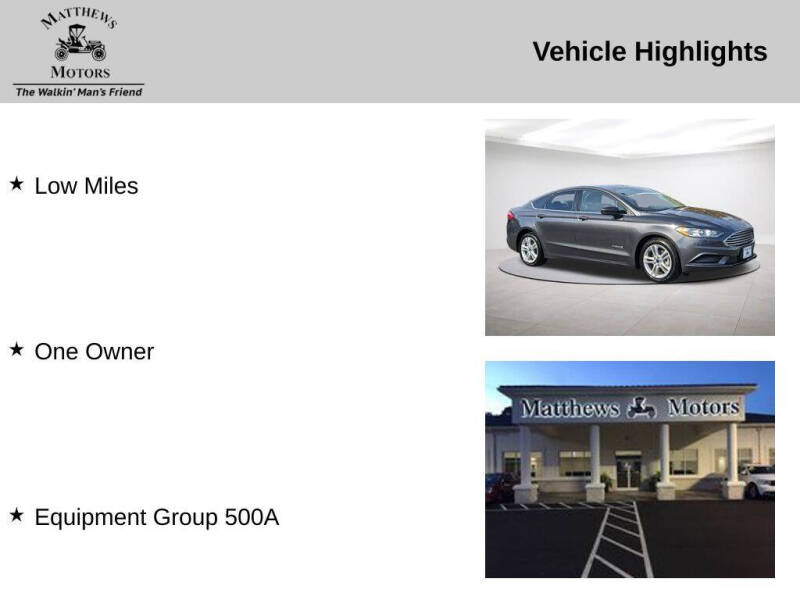 2018 Ford Fusion Hybrid S