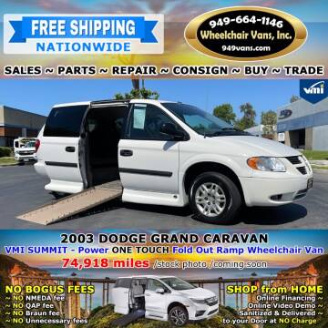 2003 Dodge Grand Caravan for sale at Wheelchair Vans Inc - New and Used in Laguna Hills CA