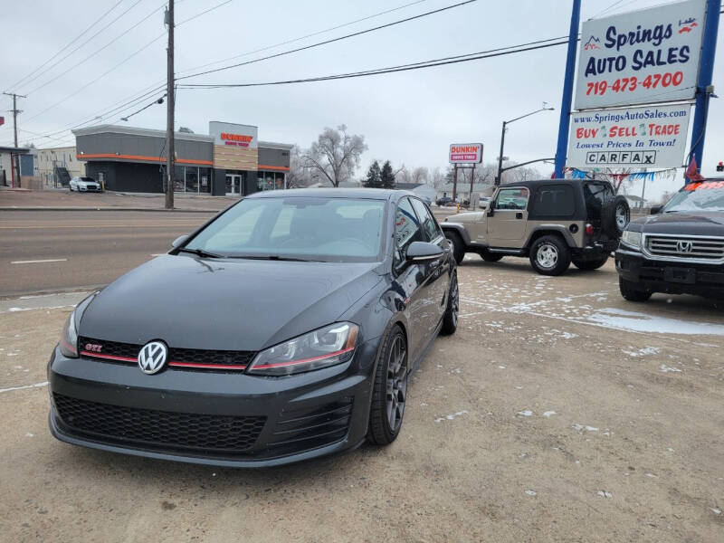 2017 Volkswagen Golf GTI for sale at Springs Auto Sales in Colorado Springs CO