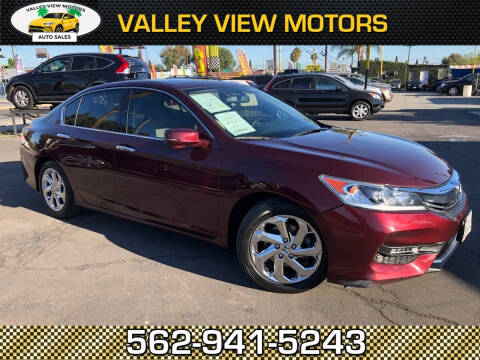 2017 Honda Accord for sale at Valley View Motors in Whittier CA
