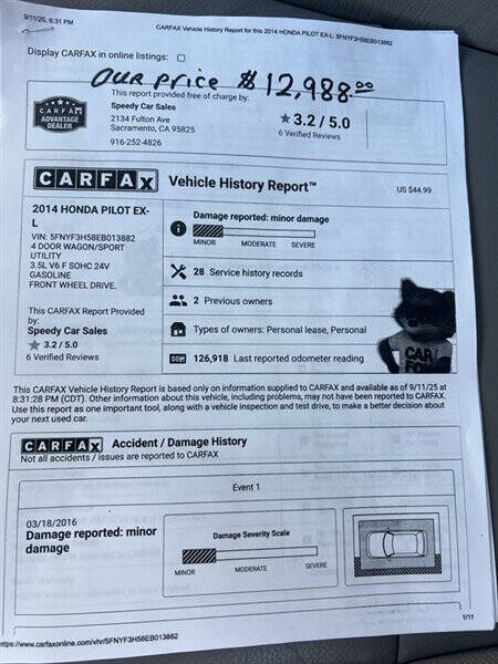 2014 Honda Pilot EX-L