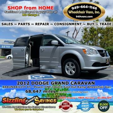 2012 Dodge Grand Caravan for sale at Wheelchair Vans Inc - New and Used in Laguna Hills CA