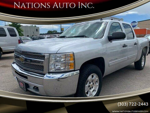 2012 Chevrolet Silverado 1500 for sale at Nations Auto Inc. in Denver CO