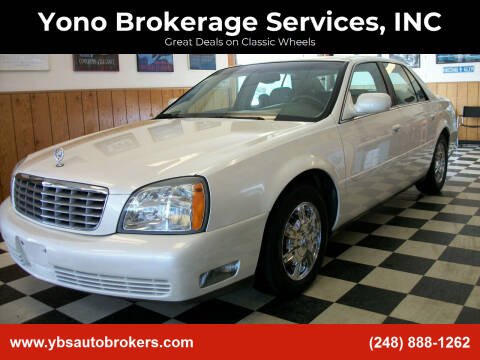 2003 Cadillac DeVille for sale at Yono Brokerage Services, INC in Farmington MI